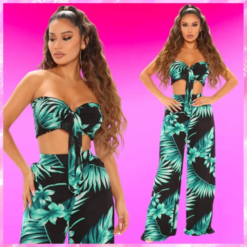 Tropical Pant Set