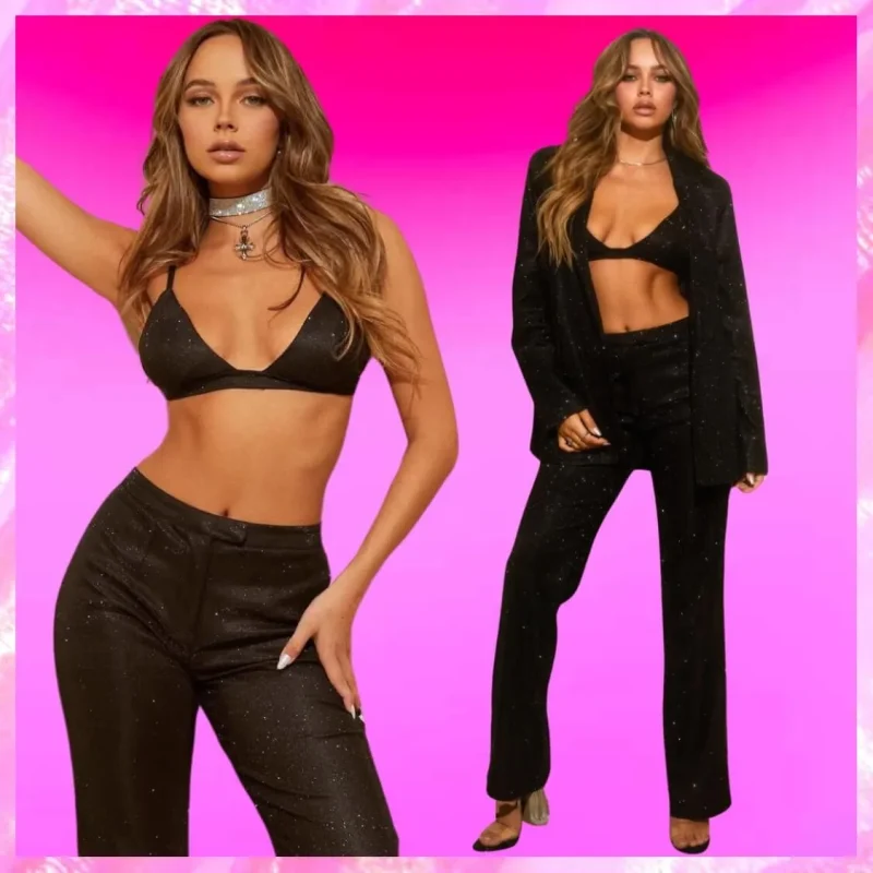 Glitter Pants Set