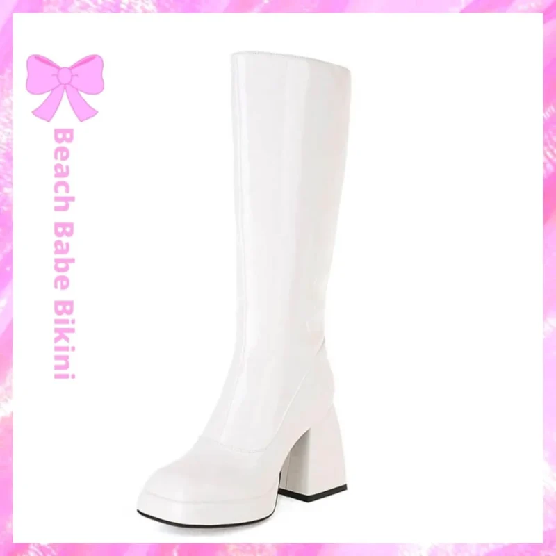 Knee High Boots White