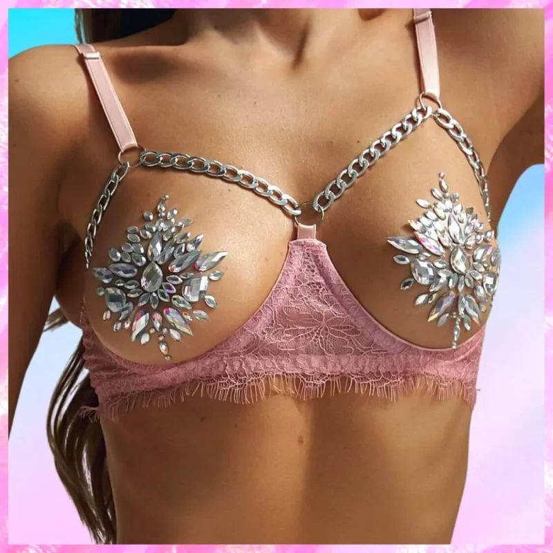 Diamonique Breast Pasties