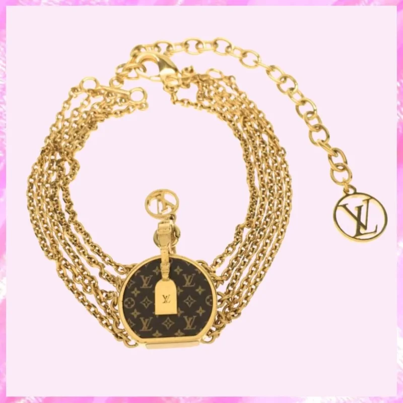 designer boite chapeau multi chain bracelet in gold product detail