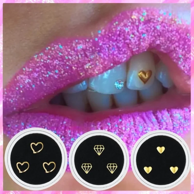 gold tone tooth jewelry product detail