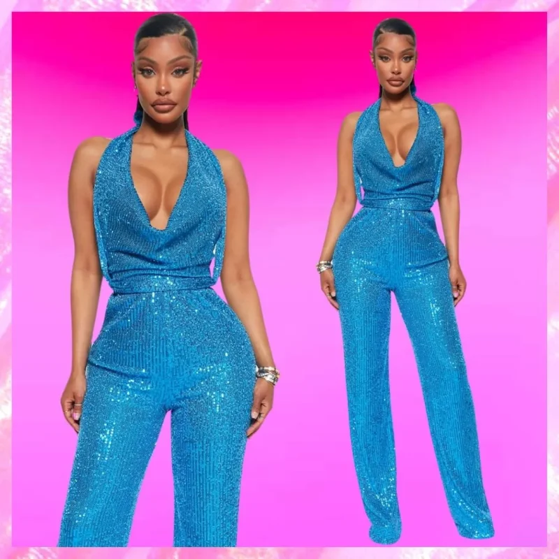 Sequin Party Jumpsuit