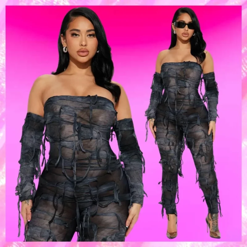 Tassel Bandage Jumpsuit