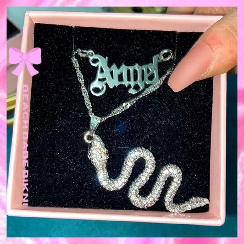 Angel Silver Tone Necklace