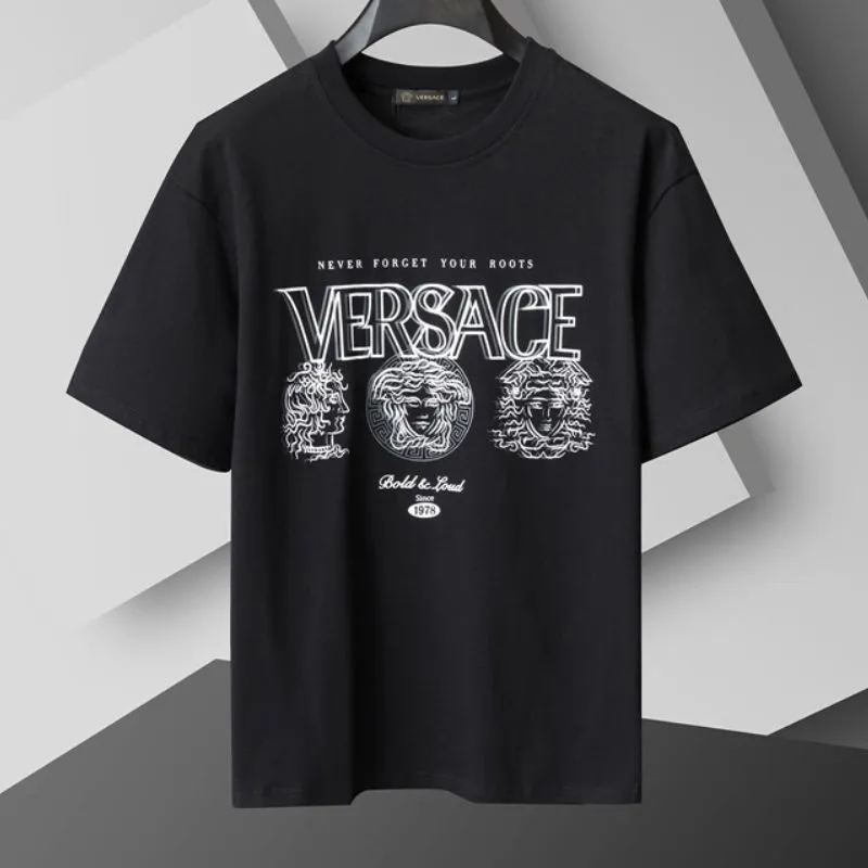 Bold Graphic Crew Neck T-Shirt Men’s Street Style Tee
