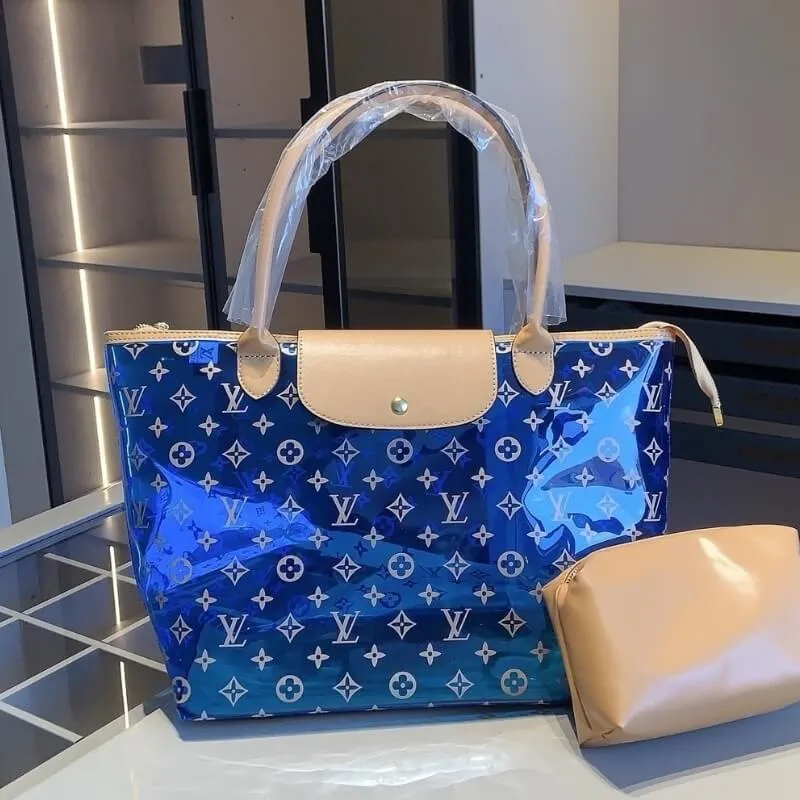 Chic Clear Beach Bag – Fashionable Transparent Designer Tote