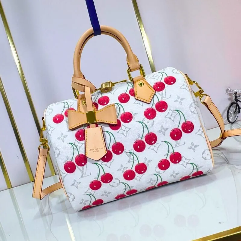 Classic Monogram Bag with Cherry Twist – Designer Must-Have