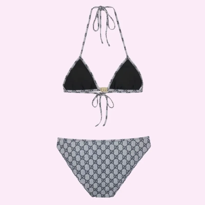 Classic Triangle Bikini Set with Adjustable Tie Fit