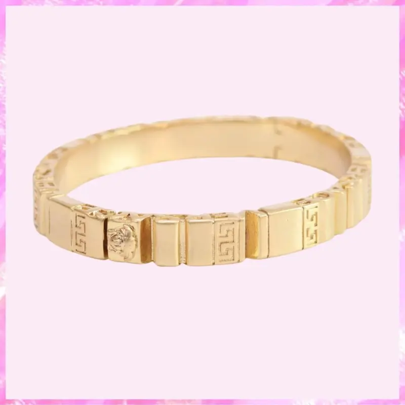 designer medusa bangle bracelet in gold tone product detail