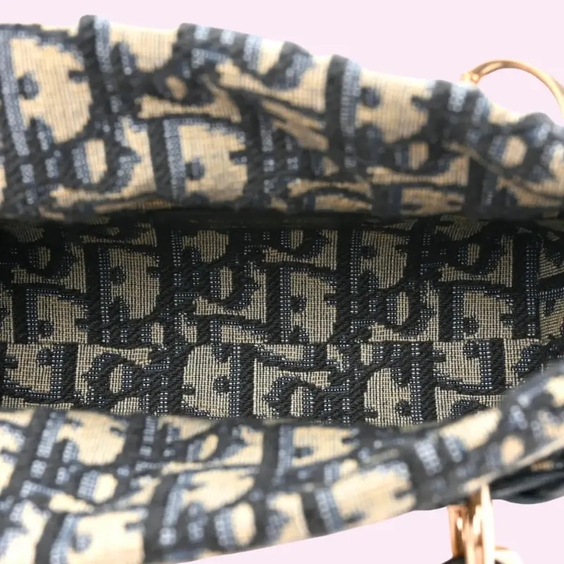 Designer Wicker Oblique Lady D-Joy Bag