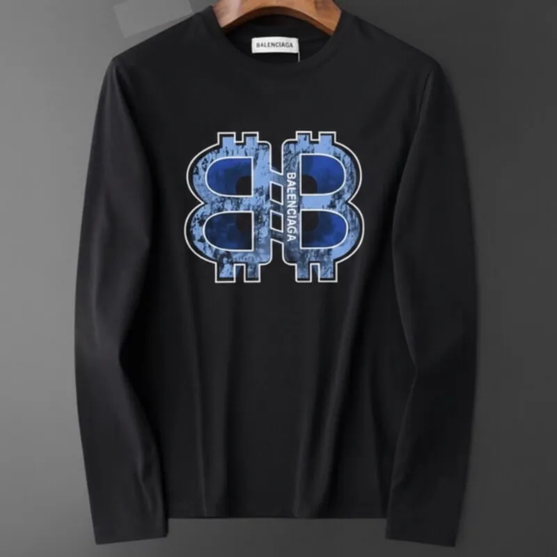 Dual Emblem Long Sleeve T-Shirt Modern Street Fit