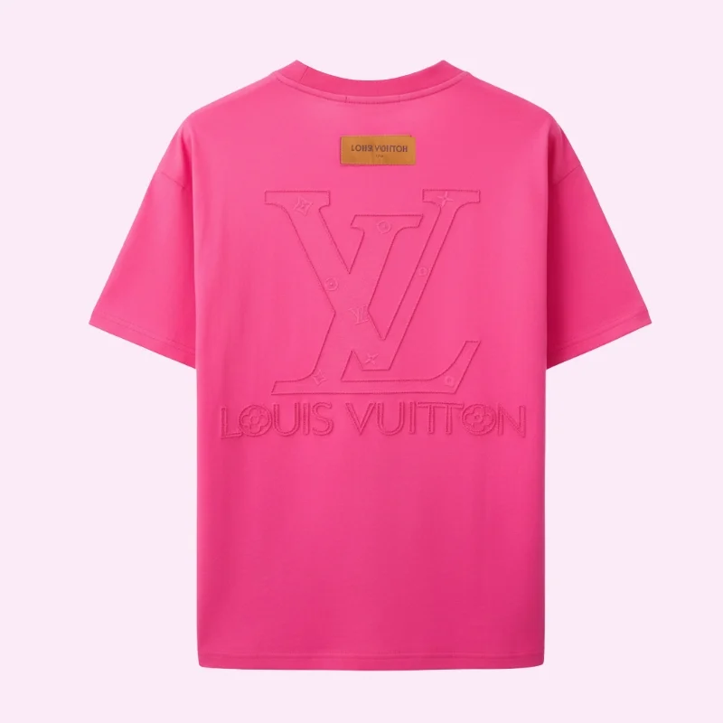 Embossed Chest Detail Cotton T-Shirt Relaxed Everyday Fit