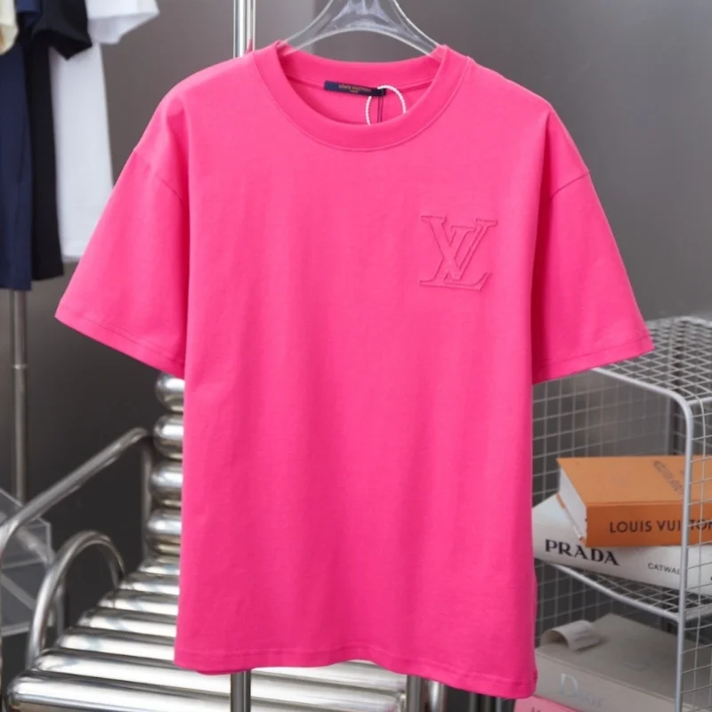 Embossed Chest Detail Cotton T-Shirt Relaxed Everyday Fit