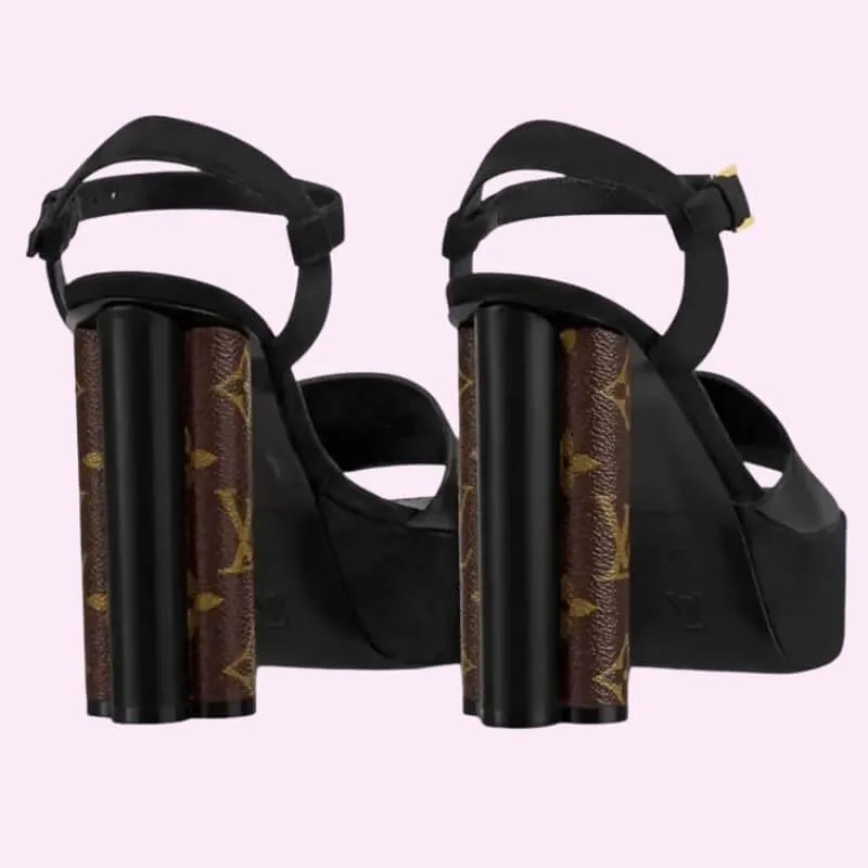 Heeled Podium Sandal Luxe Style All Day Chic