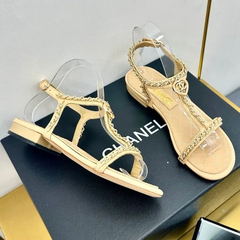 High-End Embellished Flat Sandals - Designer Summer Style