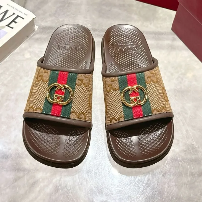 High-End Monogram Slides – Designer Pool & Streetwear Style