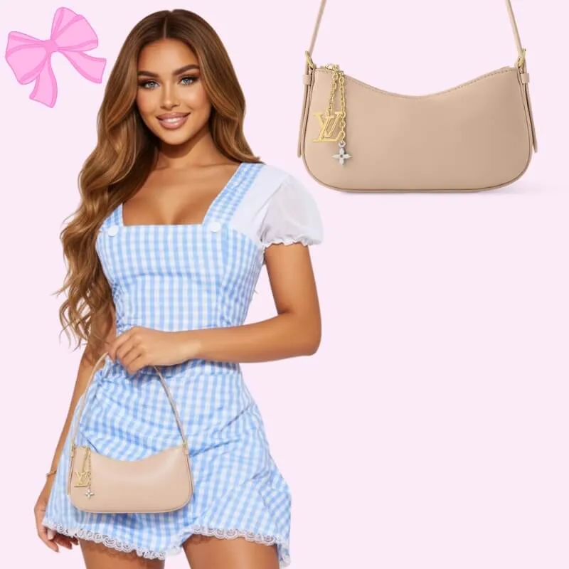 lv bloom charm designer bag in cream product detail