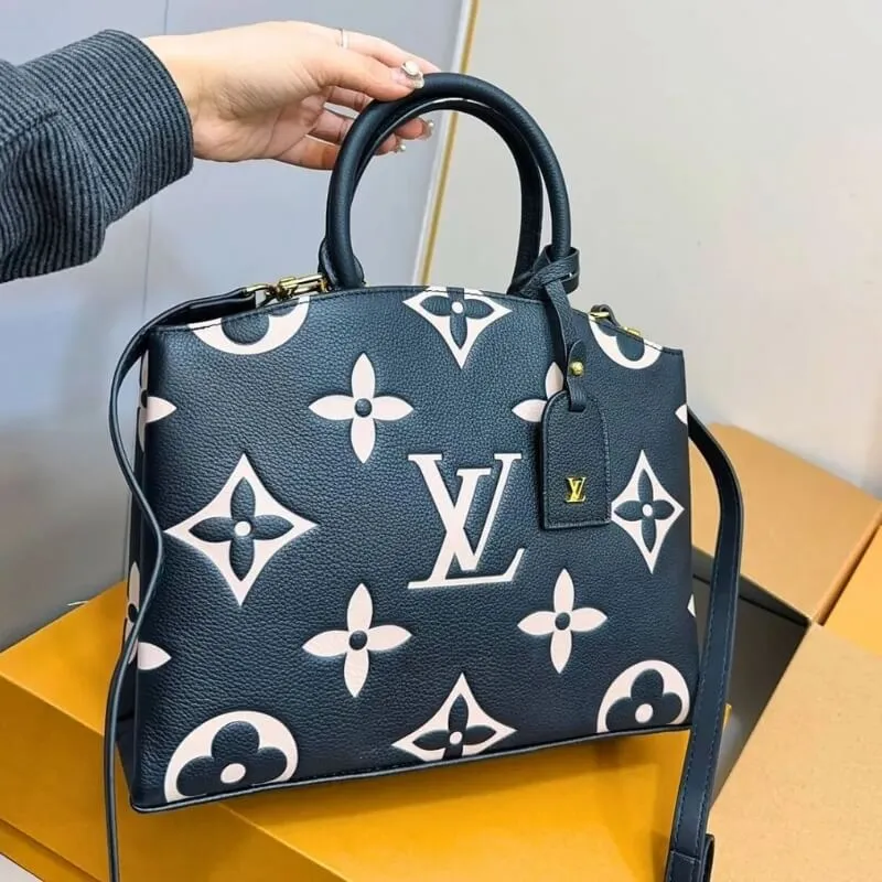 Large Designer Embossed Handbag – Couture Everyday Wear