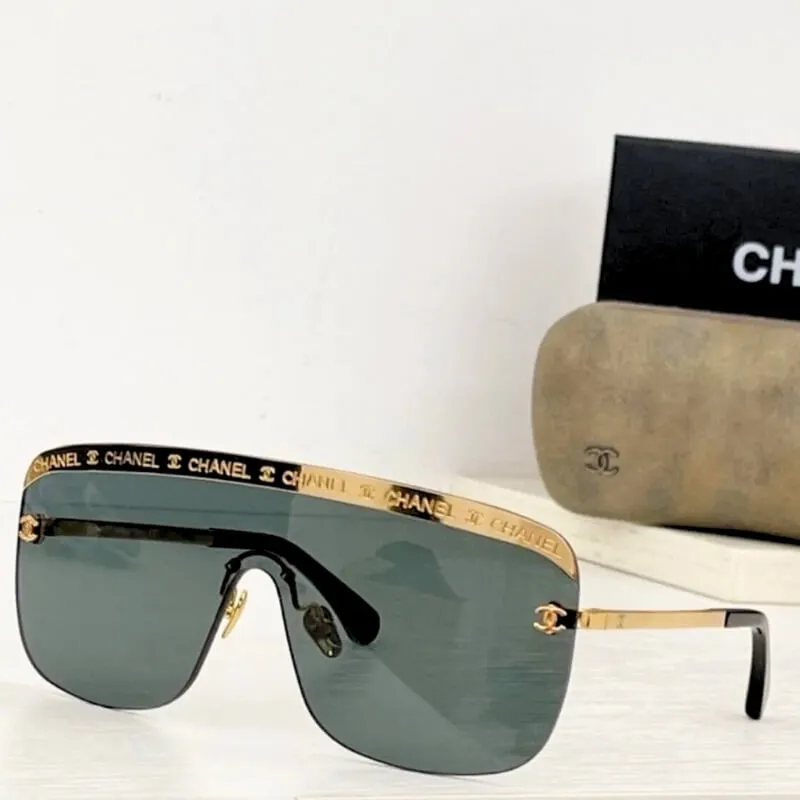 Luxe Squared Shield Sunglasses – CC Designer Style