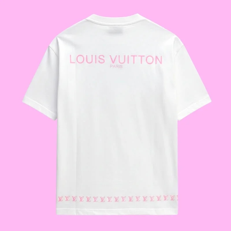 Modern Chest Emblem Trim Detail Street T-Shirt Clean Casual Style