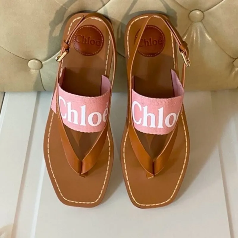 Modern Logo Strap Sandals Slingback Trendy Everyday Slides
