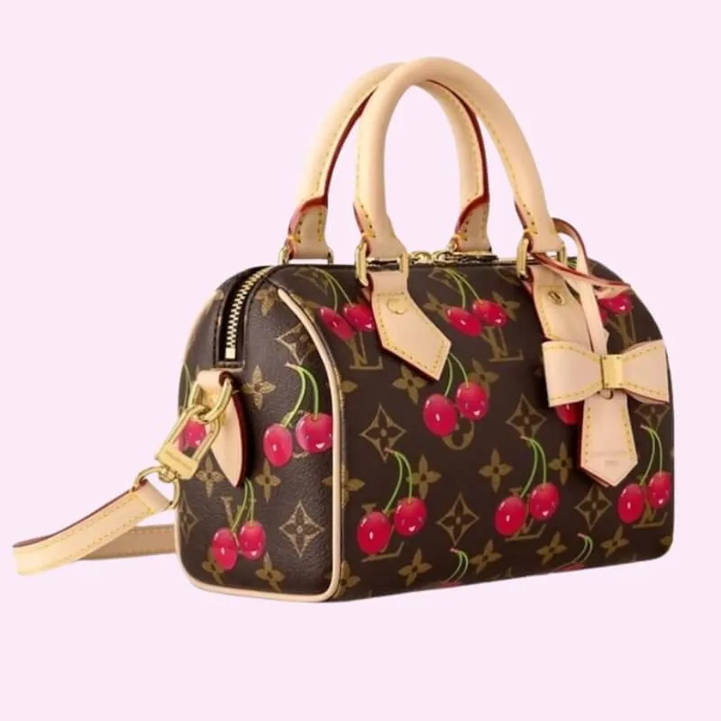 Monogram Cherry Handbag – Designer Twist on Classic Luxury