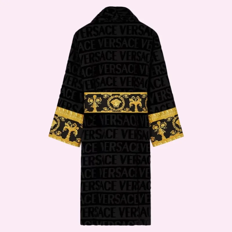 Monogram Terry Cloth Spa Robe Soft Everyday Comfort