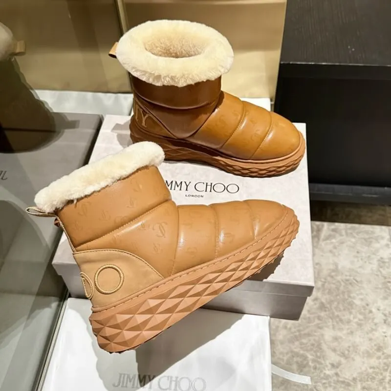 Quilted Winter Slipper Ankle Boots Warm Fur Lined Shoe