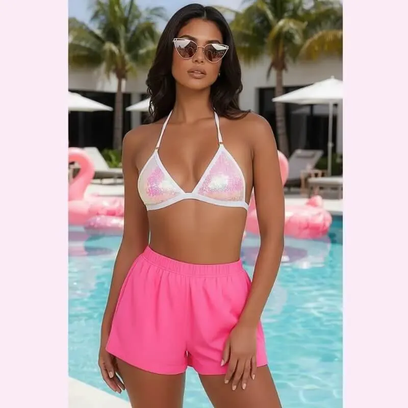 Shimmer Triangle Bikini Set Sparkle Summer Fit