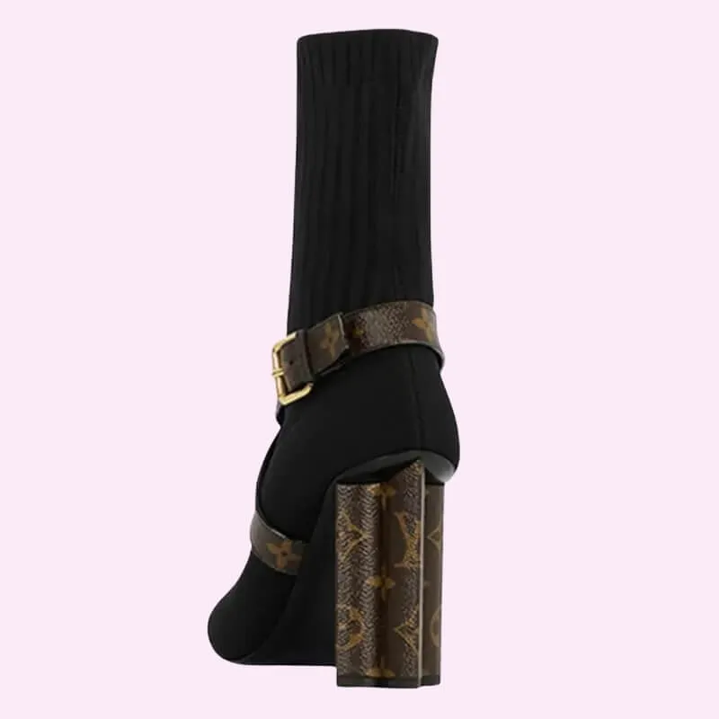 Stretch Fit Ankle Boots Pointed Toe Stiletto