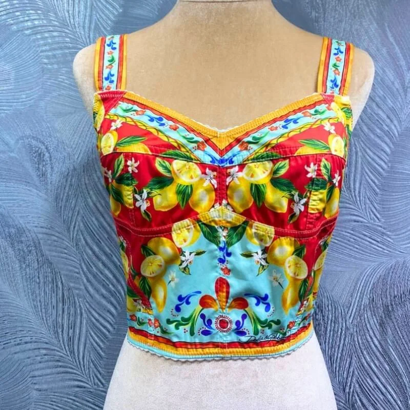 Structured Bustier Crop Top with Adjustable Straps