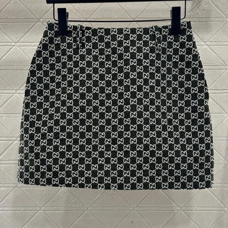 Structured Knit Mini Skirt Everyday Street Style Fit