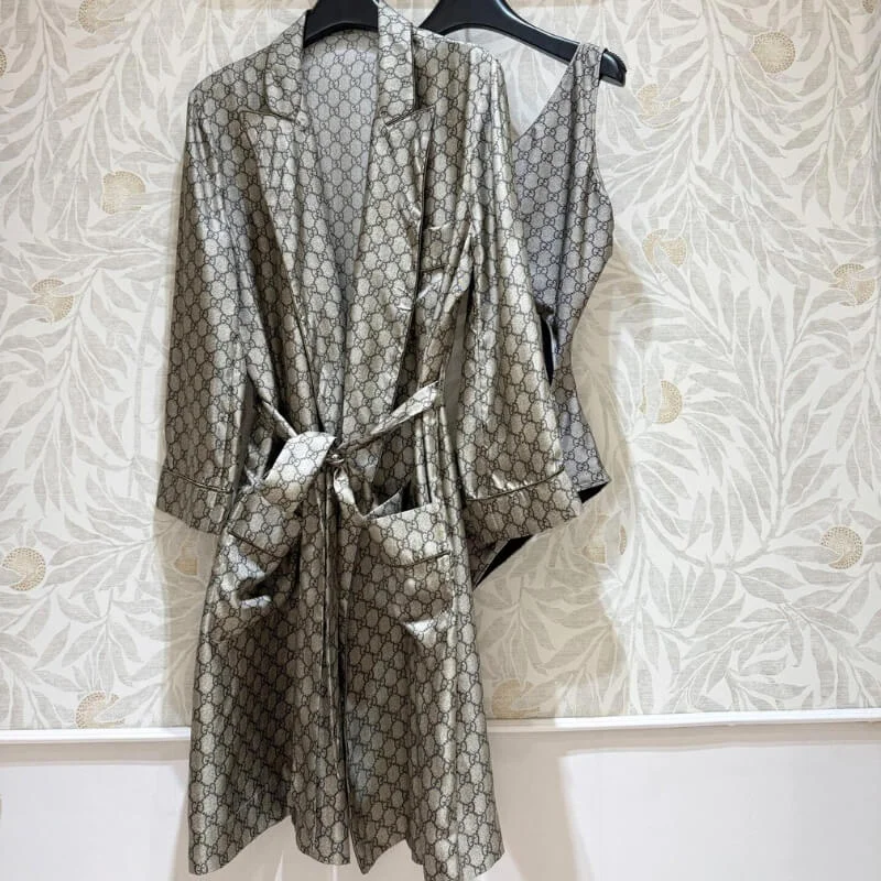 Tie Waist Lounge Robe Relaxed At-Home Comfort Fit