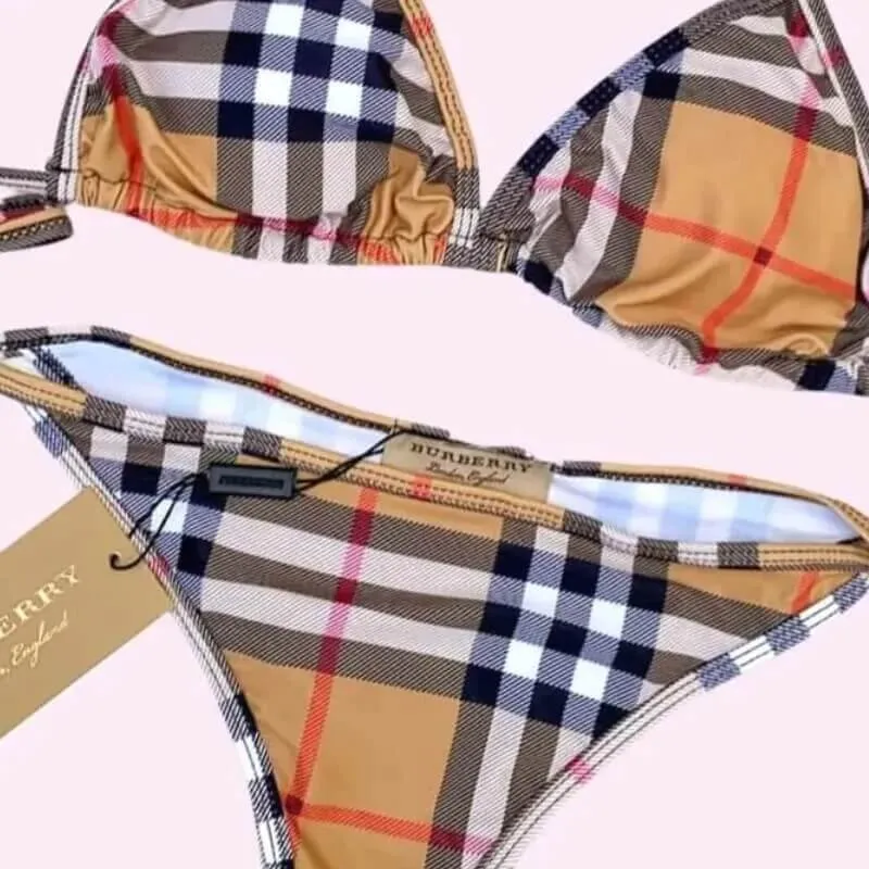 Triangle Tie Bikini Set Minimal High Cut Swim