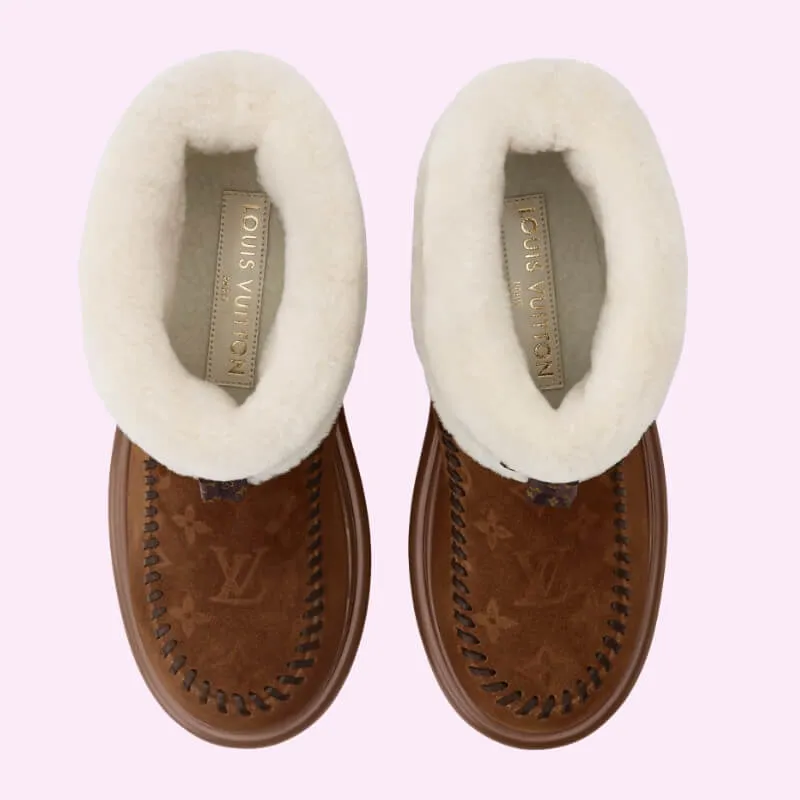 Warm Suede Fur Lined Snow Boots Winter Ankle Booties